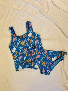 Fat Face girls tankini swim suit size 11/12